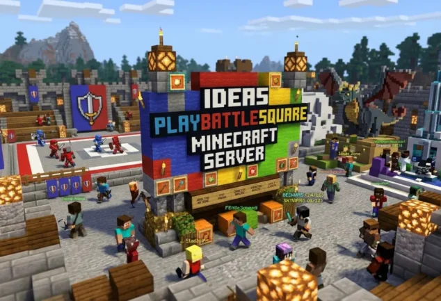 ideas playbattlesquare minecraft server