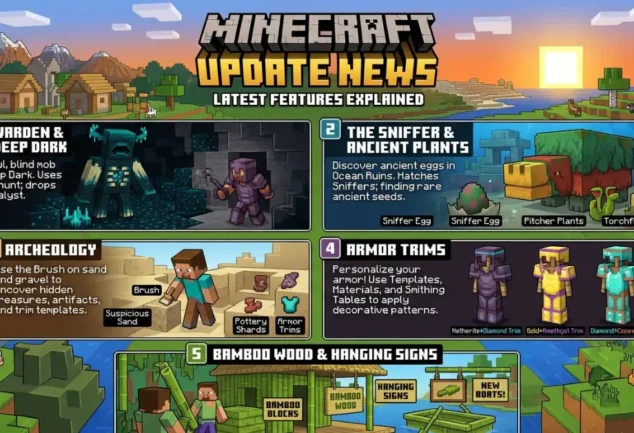 minecraft update news latest features explained