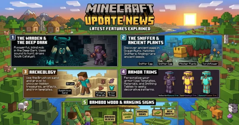 minecraft update news latest features explained